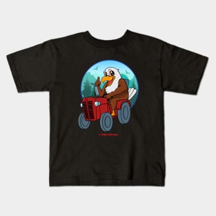 Tractor Critters Eagle Kids T-Shirt